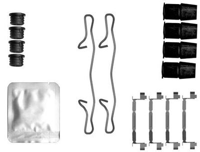 Priedų komplektas, stabdžių apkaba