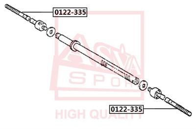 ASVA 0122-335 Наконечник рулевой тяги  для LEXUS ES (MCV_, VZV_) 3.0 (MCV30_, MCV20_)
