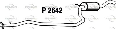 Средний глушитель выхлопных газов FENNO P2642 для FORD PUMA