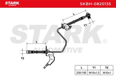 спирачен маркуч STARK SKBH-0820135