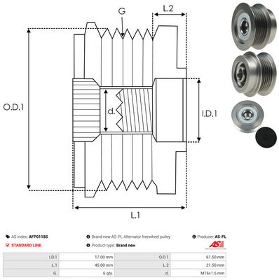 SISTEM ROATA LIBERA GENERATOR AS-PL AFP0118S 3