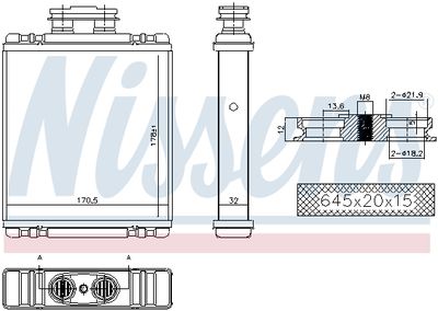 SCHIMBATOR CALDURA INCALZIRE HABITACLU NISSENS 73997 5