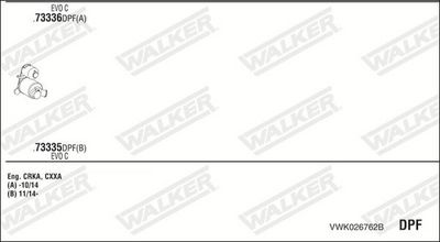 SISTEM DE ESAPAMENT WALKER VWK026762B