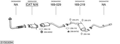 ABGASANLAGE BOSAL SYS03094
