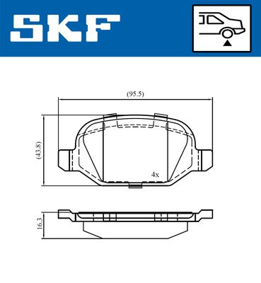 SET PLACUTE FRANA FRANA DISC SKF VKBP90673 1