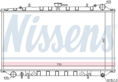 NISSENS 62977 Радиатор, охлаждение двигателя 