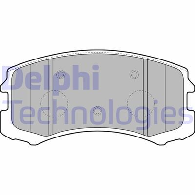 DELPHI LP1901 Тормозные колодки DELPHI для MITSUBISHI LANCER VII универсал (CS_W, CT_W)