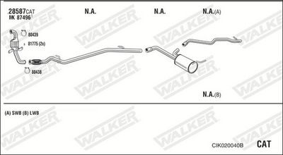 Изпускателна система WALKER CIK020040B