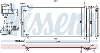 CONDENSATOR CLIMATIZARE NISSENS 940534 5