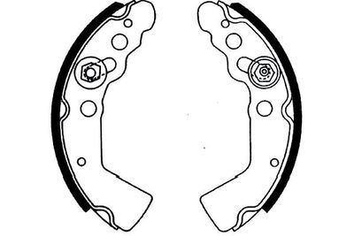 Комплект тормозных колодок KAVO PARTS KBS-8922 для SUBARU LIBERO