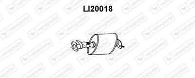 Предглушитель выхлопных газов VENEPORTE LI20018 для PIAGGIO PORTER