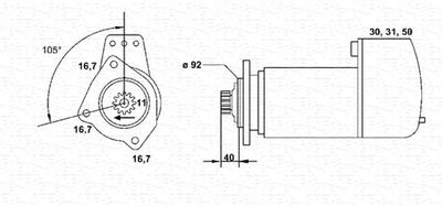 MAGNETI MARELLI Starteris