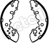 Комплект тормозных колодок METELLI 53-0696 для MAZDA E