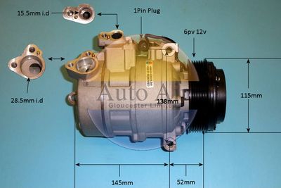 Compressor, air conditioning Auto Air Gloucester 14-6467P