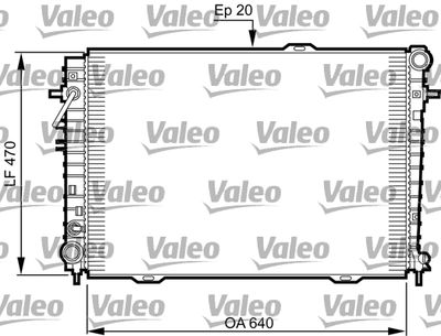 VALEO 735507 Радіатор охолодження двигуна для KIA (Киа)