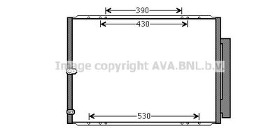 Конденсатор, кондиционер AVA QUALITY COOLING TO5568D для LEXUS RX