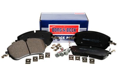 комплект спирачно феродо, дискови спирачки BORG & BECK BBP2944