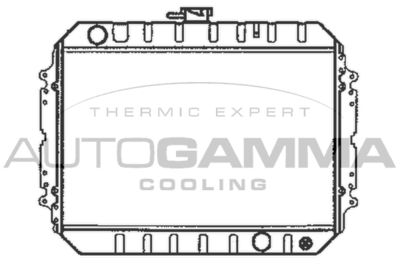 AUTOGAMMA 104697 Радиатор охлаждения двигателя  для OPEL CAMPO (Опель Кампо)