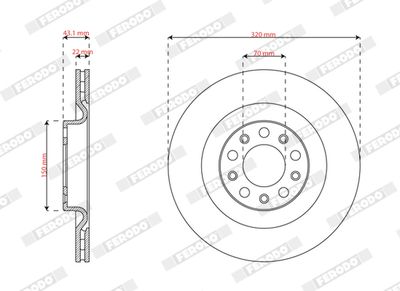 BREMSSCHEIBE FERODO DDF3038C 1
