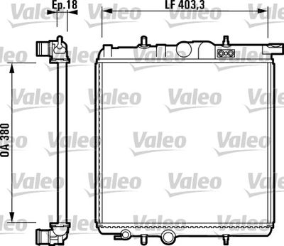 VALEO 732885 Крышка радиатора  для PEUGEOT 206 (Пежо 206)