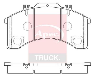 APEC Brake Pad Set, disc brake PAD29032