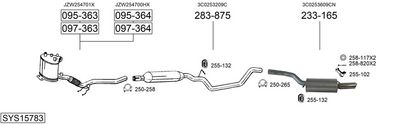 Изпускателна система BOSAL SYS15783