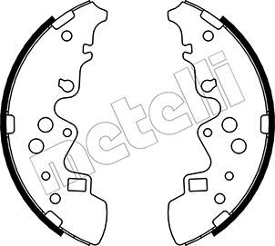 Комплект тормозных колодок METELLI 53-0223 для MAZDA E