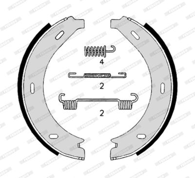 Bromsbackar, sats FERODO FSB4306