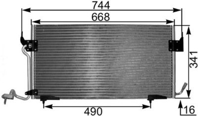 CONDENSATOR CLIMATIZARE MAHLE AC342000S