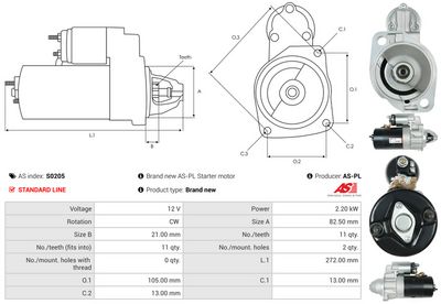 STARTER AS-PL S0205 4