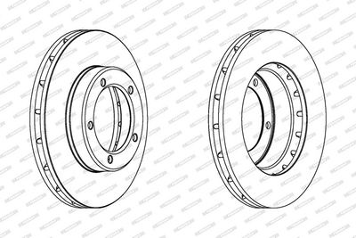 BREMSSCHEIBE FERODO DDF1211C1 1
