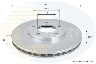 спирачен диск COMLINE ADC2306V