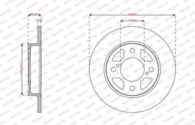BREMSSCHEIBE FERODO DDF2981C 1