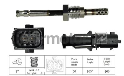 Sensor, exhaust gas temperature Intermotor 27025