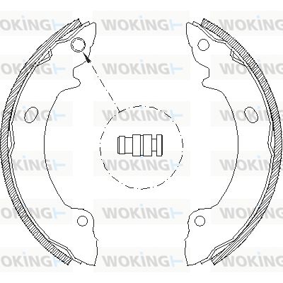 WOKING Z4632.00 Тормозные колодки барабанные  для HYUNDAI PONY (X-1) 1.5 (X-1)