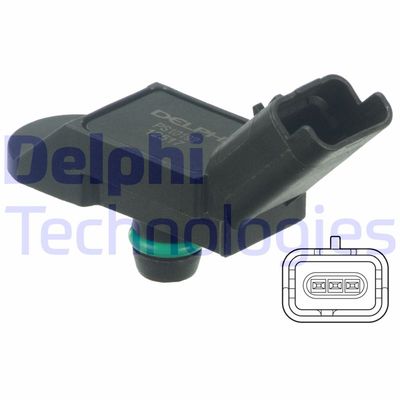 Sensor, insugstryck DELPHI PS10192