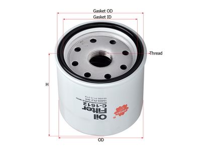 Масляный фильтр SAKURA Automotive C-1612 для ACURA NSX