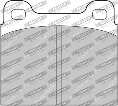 Комплект тормозных колодок, дисковый тормоз FERODO RACING FCP2C для ALFA ROMEO ALFASUD