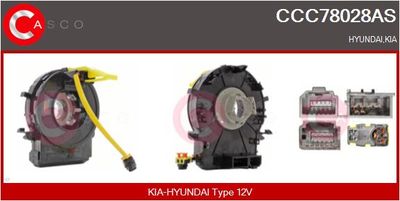 Витая пружина, подушка безопасности CASCO CCC78028AS для KIA VENGA