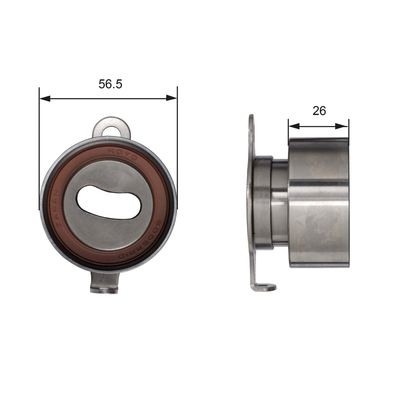 GATES Spannrolle, Zahnriemen PowerGrip™ (T41011)