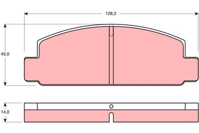Комплект тормозных колодок, дисковый тормоз TRW GDB176 для MAZDA RX-7