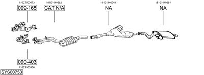 Изпускателна система BOSAL SYS00753