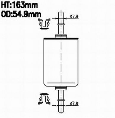 JS ASAKASHI FS618J Топливный фильтр  для LADA 111 (Лада 111)