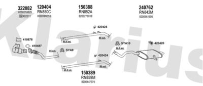 Układ wydechowy KLARIUS 720918E