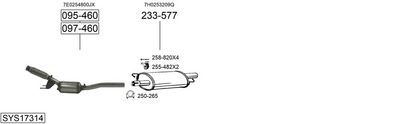 ABGASANLAGE BOSAL SYS17314