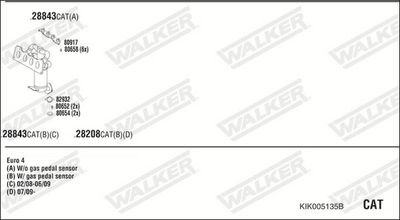 Изпускателна система WALKER KIK005135B