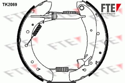 Комплект тормозных колодок FTE 9110021 для PEUGEOT 207