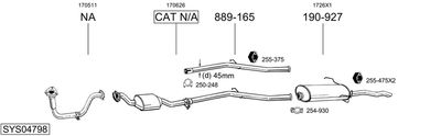 SISTEM DE ESAPAMENT BOSAL SYS04798