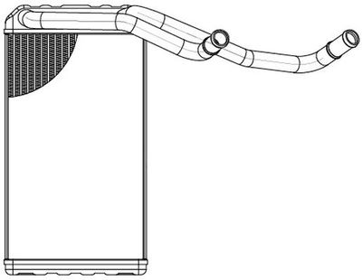 LUZAR LRh 3001 Радиатор печки  для GREAT WALL DEER (Грейтвол Деер)