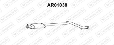 VENEPORTE AR01038 Глушитель выхлопных газов  для ALFA ROMEO 164 (164_) 2.0 T.S. (164.A2C, 164.A2L)